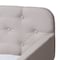 Baxton Studio Camelia Beige Twin Size Sofa Daybed with Roll-Out Trundle Bed 150-9015 - alternate 6